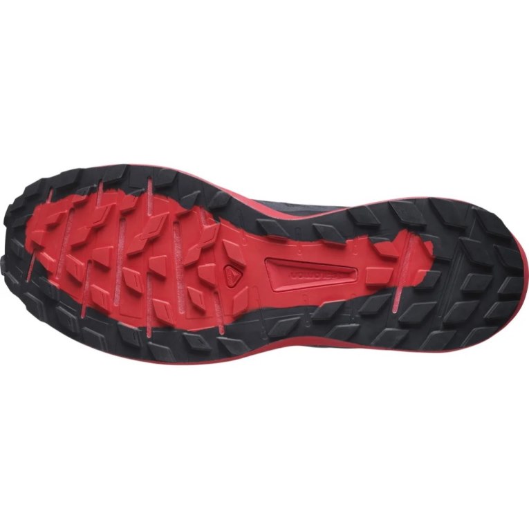 Black / Red Salomon Sense Ride 4 Men's Trail Running Shoes | IE HO3295